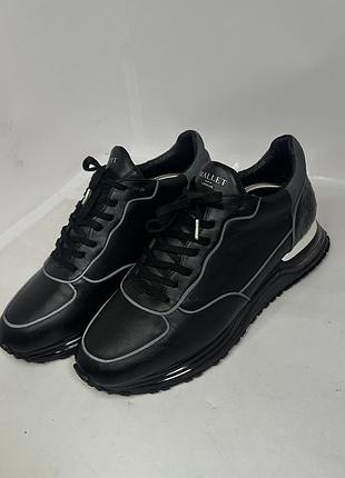 Кросівки mallet london popham lite triple black розмір 45