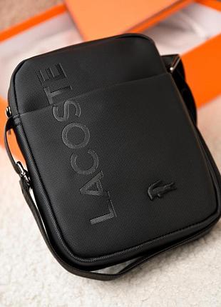 Сумка через плече lacoste black тр6955