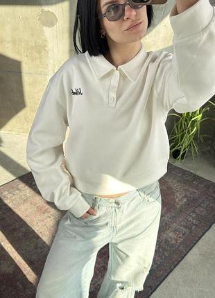 Свитшот-поло white тр6840
