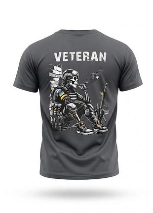 Тактическая футболка selion veteran серая дл7221