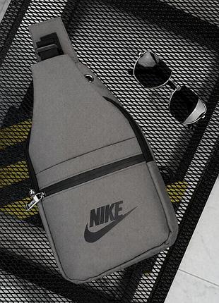 Сумка через плече слинг nk grey рг6173
