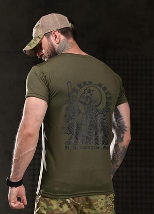 Тактическая футболка born of war para bellum oliva вт4746