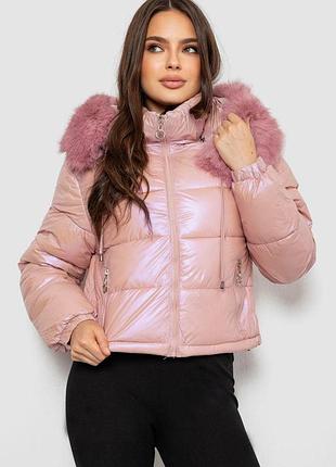 Куртка женская демисезонная короткая, цвет розовый, 244r23-9
