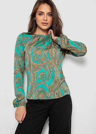 Блуза, цвет зеленый, 230r1122-10