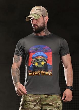 Тактическая футболка born of war highway grey вт4750