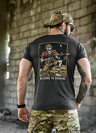 Футболка born of war welcome to ukraine grey вт4636