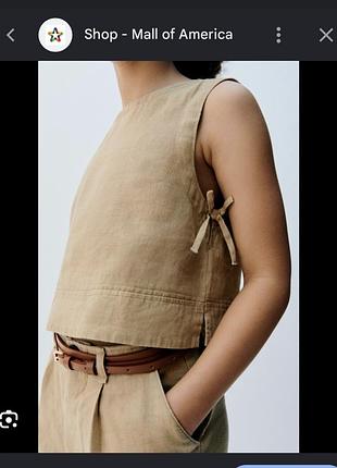 Сорочка льон zara
