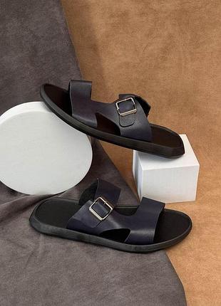 Шлепанцы мужские однотонные, цвет синий, 214r80