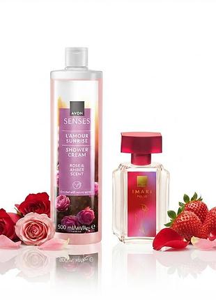 Imari pulse avon 50 ml, та гель для душу l amour sunrise 500 мл