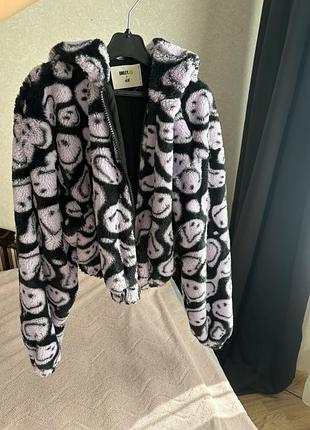 Шуба зі штучного хутра h&m smiley