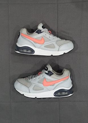 Кросівки на дівчинку nike air в сіро- кораловому кольорі- розмір 33