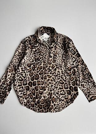 Блузка zara леопард