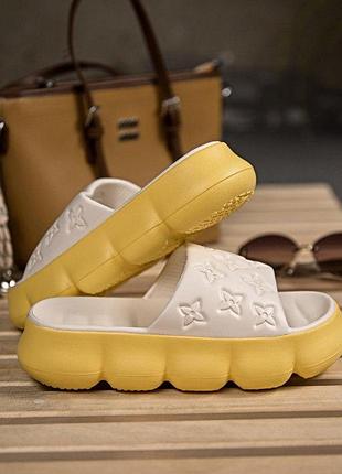 Тапочки flowers yellow пп7792