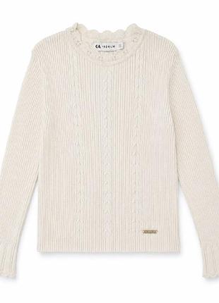 Джемпер для дівчинки c&a premium в'язаний у рубчик bs001555