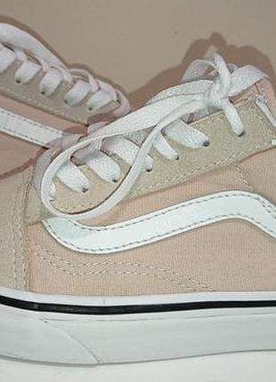 Брендовые кожа+коттон кроссовки vans.