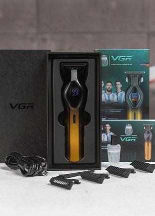 Аккумуляторная машинка для стрижки с usb vgr v-921 вт4780