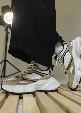 Женские кроссовки macan v240-3 beige/khaki нп4984