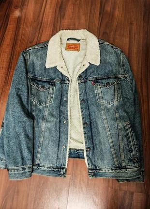 Куртка levi's xxl (52-54р) шерпа  "" оригінал""