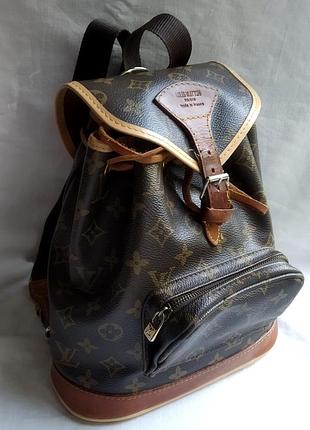 Винтажный женский рюкзак louis vuitton monogram montsouris франция.