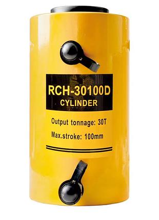 Домкрат гидравлический с полым штоком двустороннего действия rch-30100d