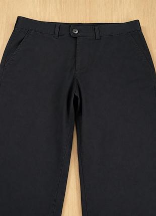 Чоловічі чорні штани чиноси gardeur homme stretch (розмір 23 short / w32-33)