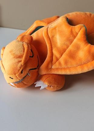 Мягкая игрушка takara tomy pokémon sleeping friend (серия suya suya) в виде спящего чаризарда (charizard) plush pokemon  japan soft toy exclusive