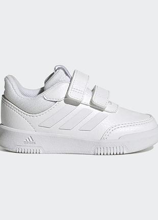 Белые кроссовки adidas tensaur sport 2.0 cf на липучках, размер 6(23), стелька 14 см осень, весна
