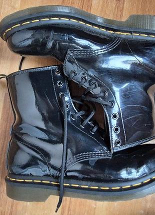 Гады ботинки лакированные dr. martens 1460 patent lamper