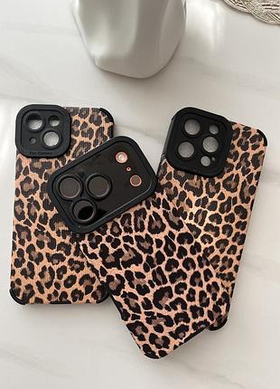 Леопардовий чохол на iphone 11,13,14,15,13 pro,14 pro до 17 про макс
