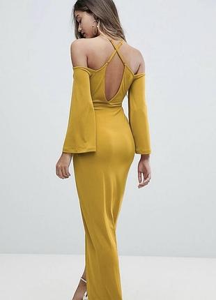 Нова літня сукня asos s довге плаття на запах довга сукня з відкритою спиною плаття з розрізом на нозі