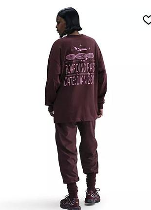Nike оригинал котоновый лонг реглан кофта лонгслив с принтом р.xs - s - m