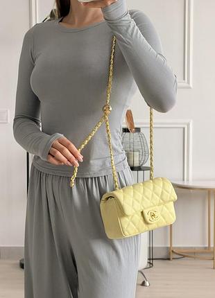 Шкіряна міська сумка крос боді chanel для жінки класична сумка через плече для дівчини брендова жіноча сумочка шанель