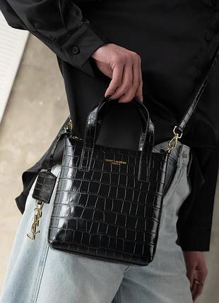 Женский сумочка sl croco black тр6836