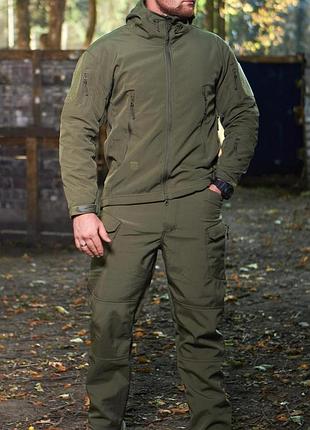 Тактичний костюм soft shell esdy olive