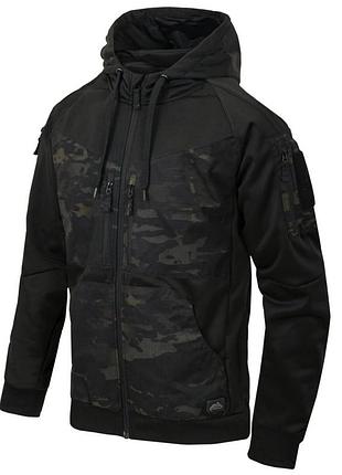 Тактическая худи helikon-tex rogue fullzip - multicam® black
