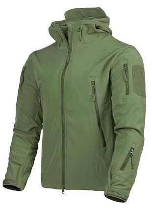 Тактична куртка бренду esdy softshell olive