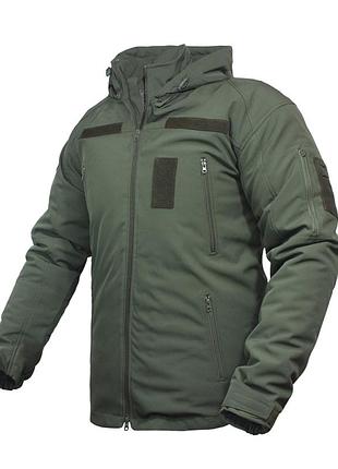 Зимняя тактическая куртка softshell omni-heat olive