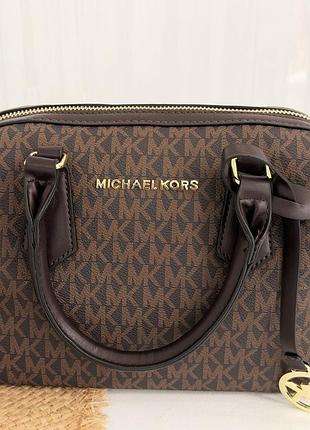 Деловая сумка для девушки женская кожаная кросс боди michael kors брендовая городская сумочка через плечо мишель корс