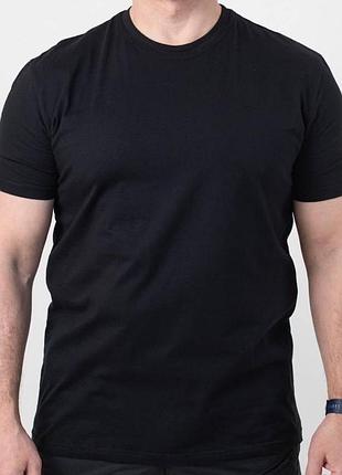 Футболка стрейч котон military black