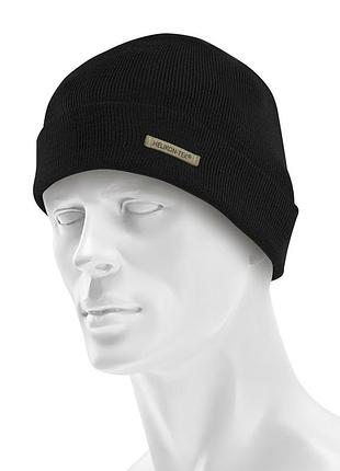 Шапка helikon winter merino beanie black