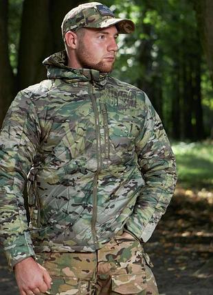 Куртка демісезонна на g-loft warrior multicam