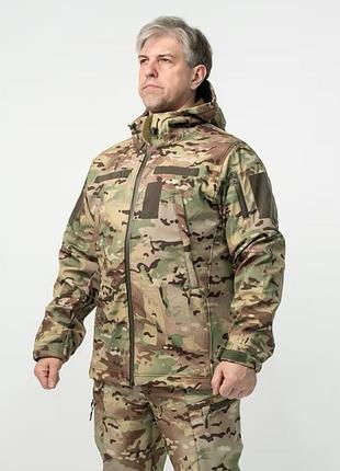 Тактический костюм soft shell military multicam