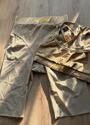 Спортивний комплект gofit women (велосипедки + топ з подвійною спинкою) •made in ukraine