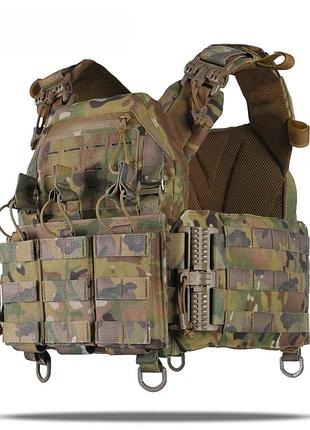 Тактична плитоноска kiborg gu gen iii з підсумками multicam