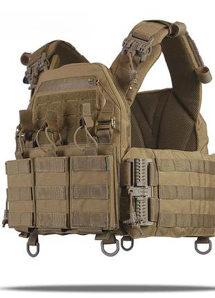 Тактична плитоноска kiborg gu gen iii з підсумками coyote