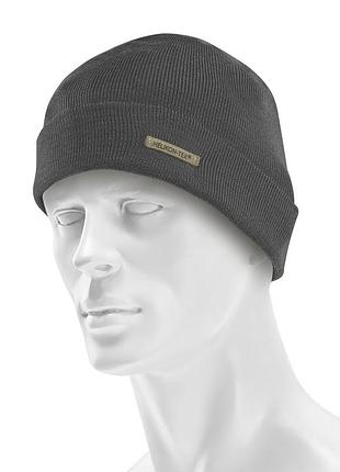 Шапка helikon winter merino beanie shadow grey