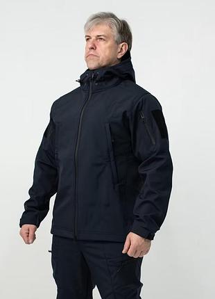 Тактическая softshell куртка дснс blue
