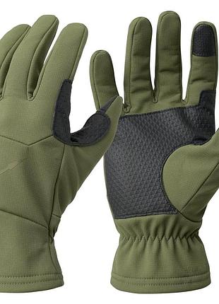 Зимові рукавиці helikon lizard grip - olive green
