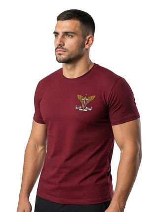 Літня футболка марун military дшв