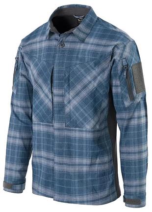 Сорочка helikon mbdu nylon polyester blend western blue plaid